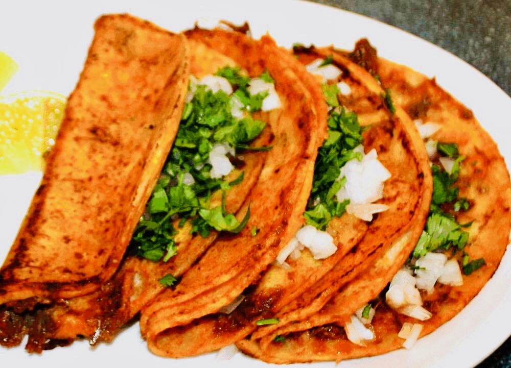 Order Tacos de Barbacoa (1) food online from El Rincon Tapatio store, Modesto on bringmethat.com