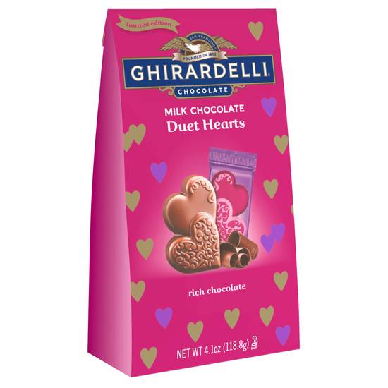 Order Ghirardelli Milk Chocolate Duet Hearts - 4.1oz. food online from CVS store, FORNEY on bringmethat.com