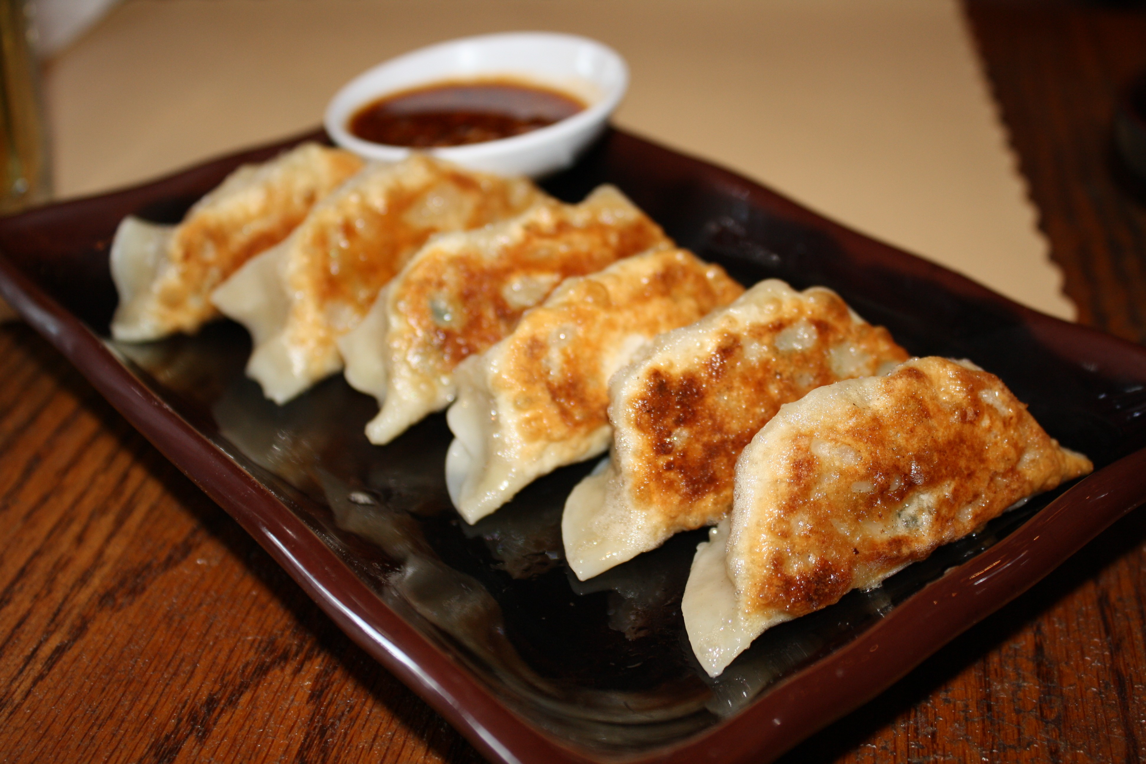 Order 002. Gyoza(6 pc) food online from Kimura Sushi store, Chicago on bringmethat.com