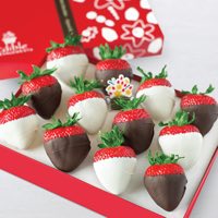 Order Hand-Dipped White And Semisweet Chocolate Strawberries Box food online from Edible Arrangements store, Winchester on bringmethat.com