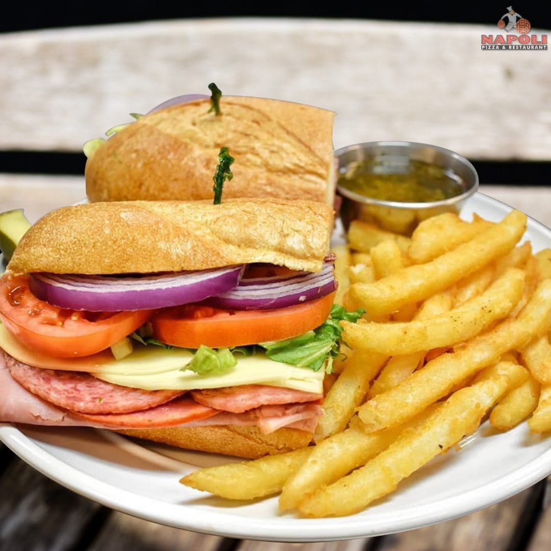 Order Ham & Cheese Sandwich - Sandwich food online from Napoli Pizza store, Henderson on bringmethat.com