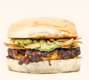 Order Frijole Burger food online from LA Burger store, Richardson on bringmethat.com
