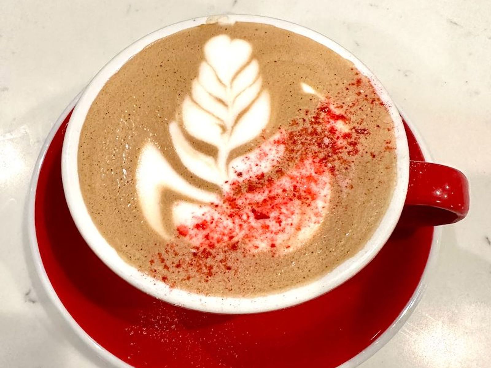 Order Candy Cane Latte food online from Java Nation store, Kensington on bringmethat.com