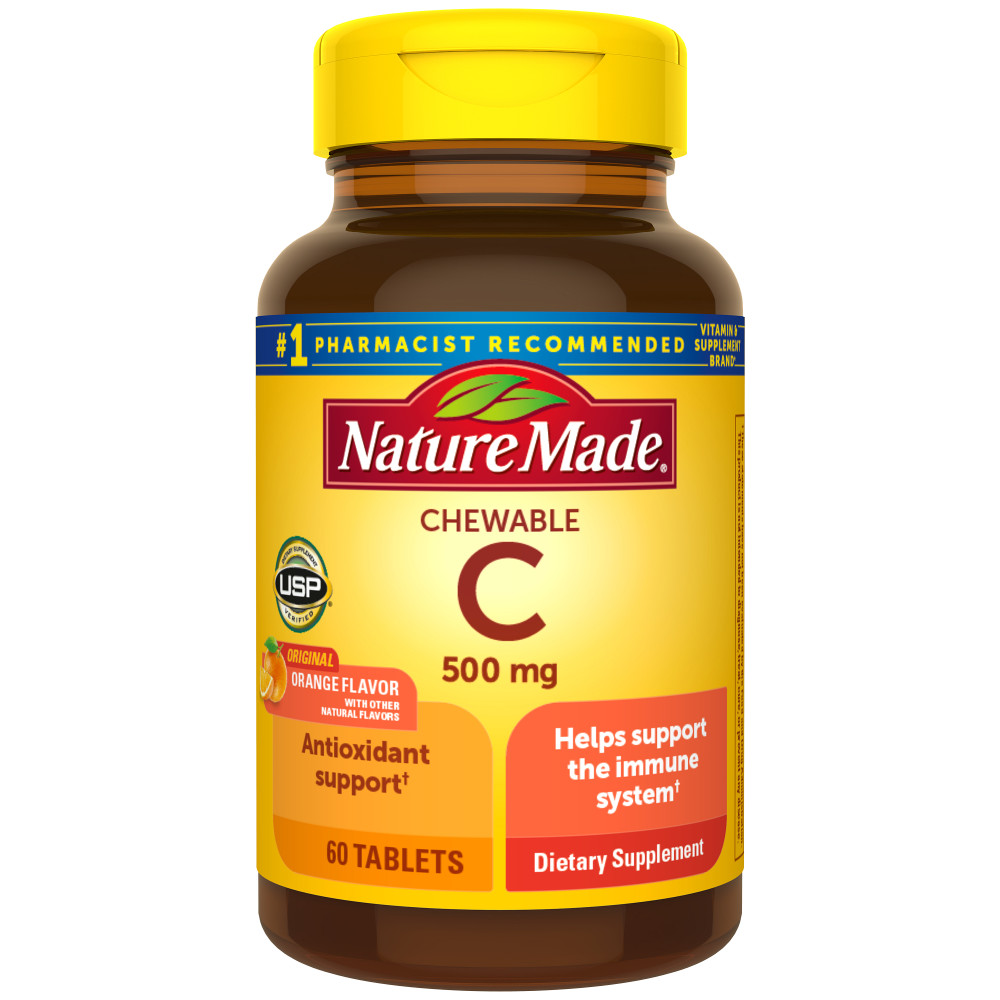 Order Nature Made Chewable Vitamin Tablets - 500mg 60 ct food online from Rite Aid store, Aston on bringmethat.com