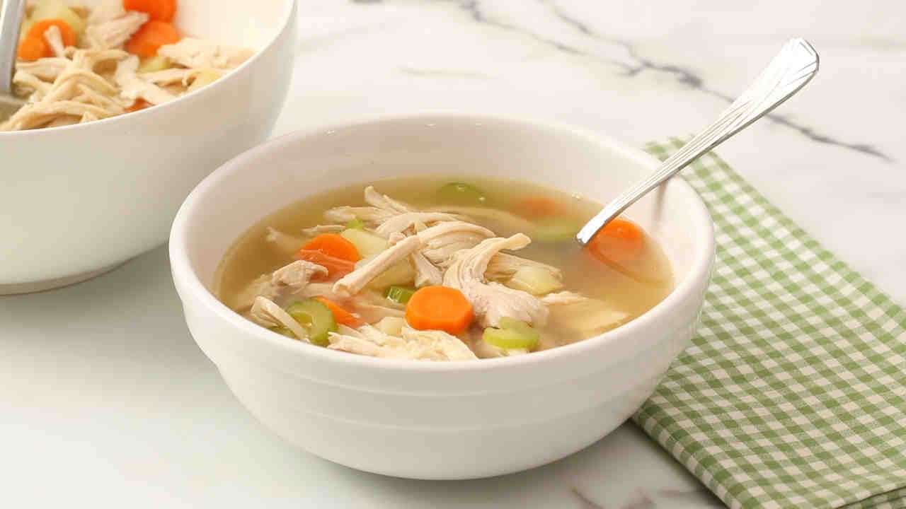 Order Chicken Noodle Soup - Soup food online from Dominics Pizza and Restaurant store, Lawrence Township on bringmethat.com