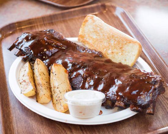 Order #1 - BBQ Baby Back Ribs Family Meal food online from Gemato's Grill store, Naperville on bringmethat.com