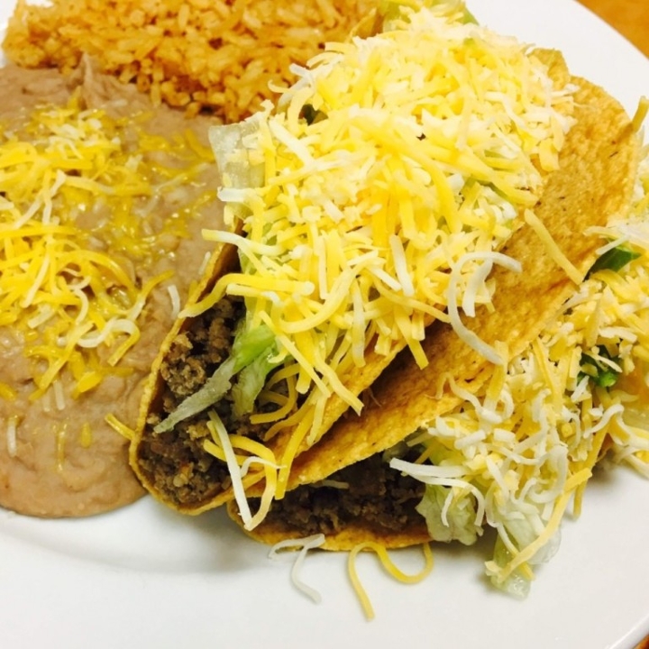 Order #1 - Hard Shell Tacos food online from Cancun Fiesta Fresh store, Kansas City on bringmethat.com