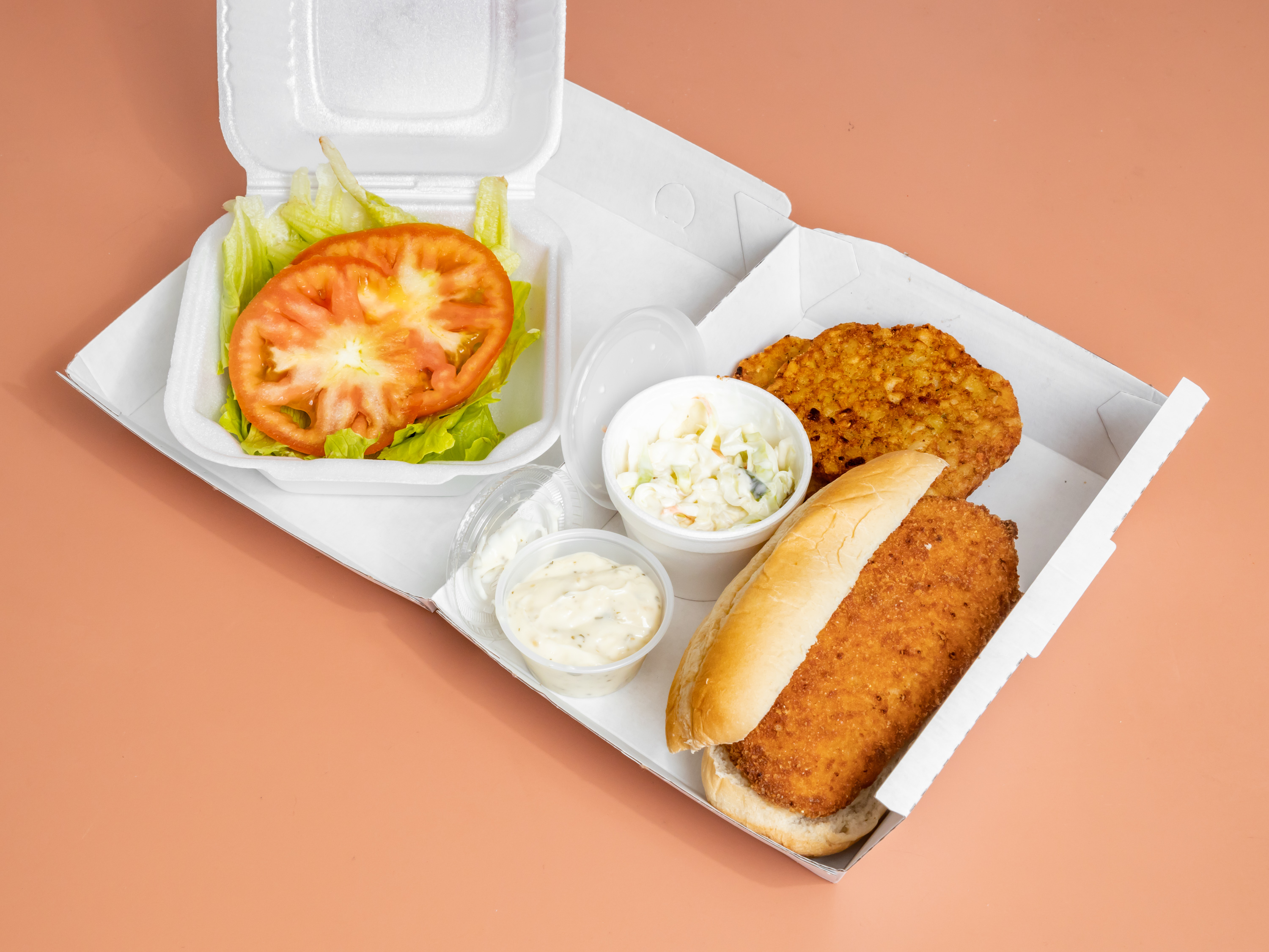 Order Cod Sandwich Plate food online from Johnson Fish & Shrimp store, Lake Station on bringmethat.com