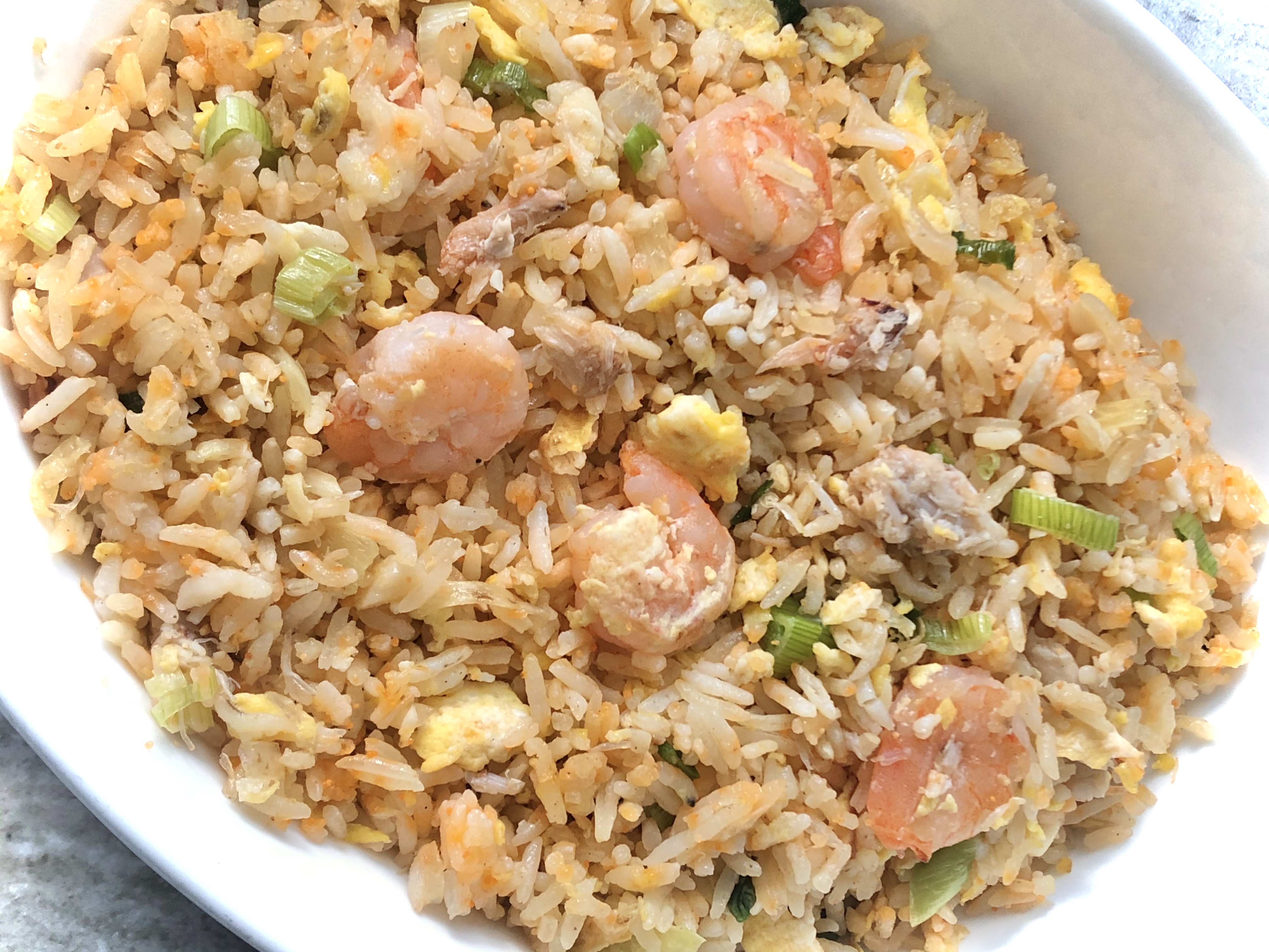 Order Shrimp and Crabmeat Fried Rice food online from Cajun Heroes Seafood Boil & Po'boy store, Philadelphia on bringmethat.com