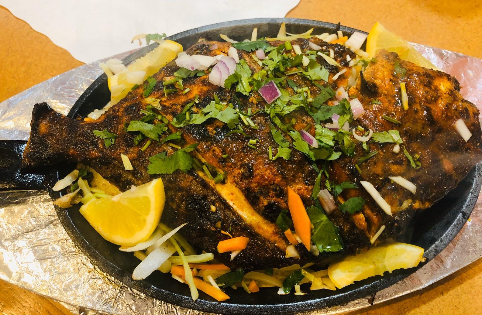 Order Tandoori Pomfret fish food online from Little Spice Indian Cuisine store, Newark on bringmethat.com