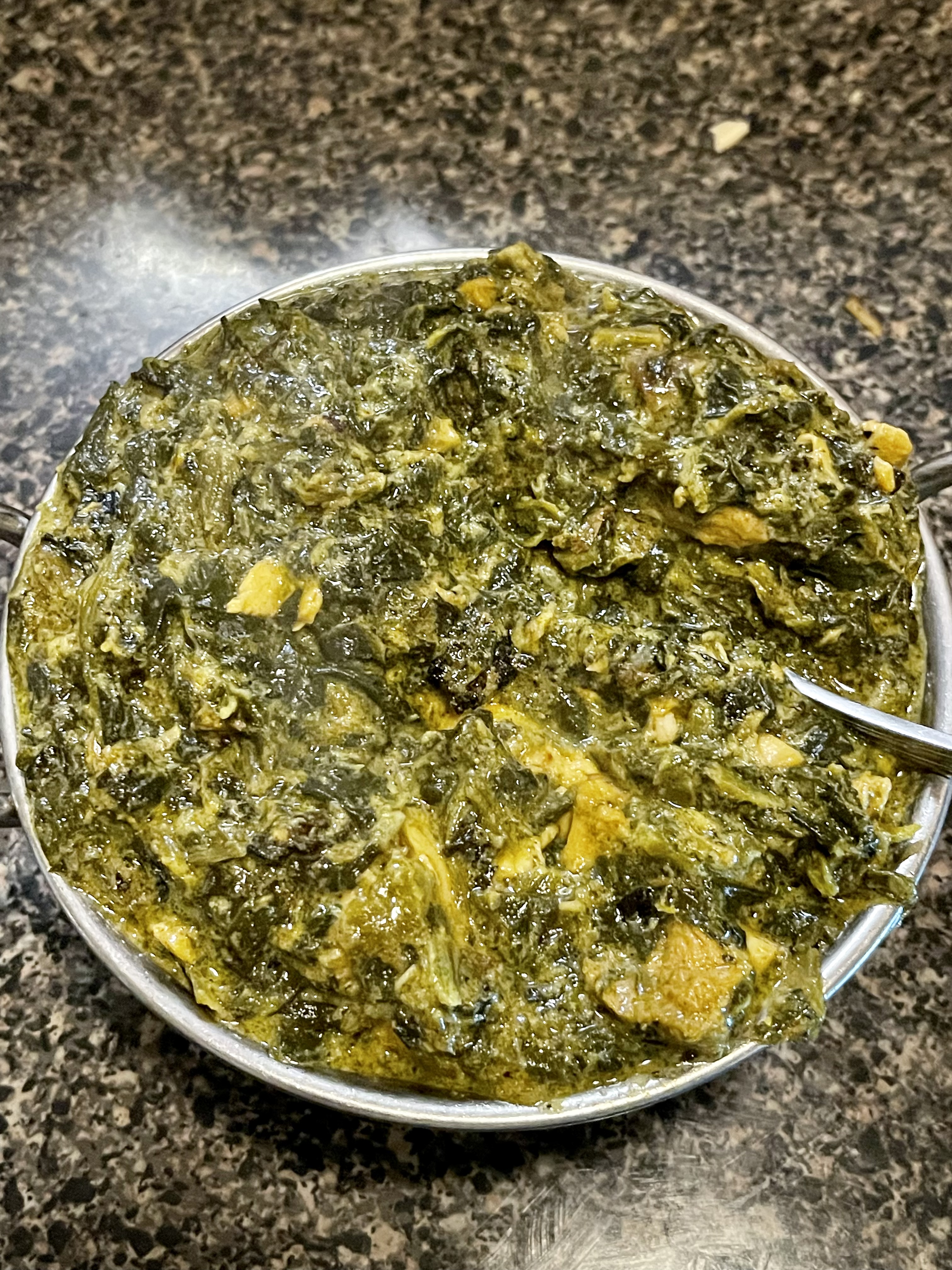 Order Chicken Saag food online from India Quality Restaurant store, Boston on bringmethat.com