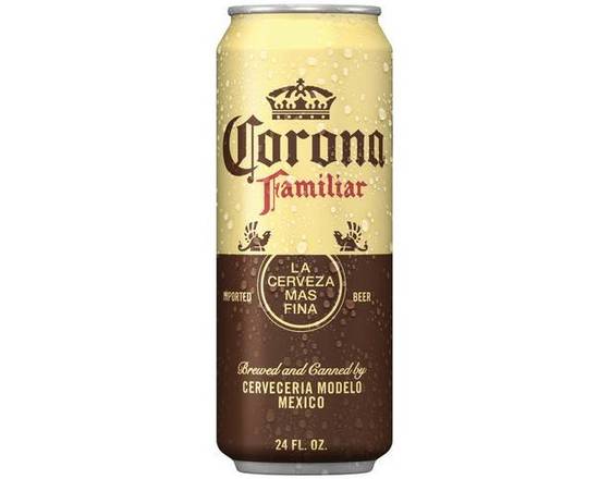 Order corona familiar 24 oz FL can 4.5 % ABV food online from Pacific Liquor Market store, Bell Gardens on bringmethat.com