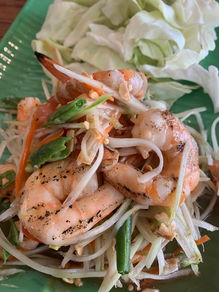 Order Papaya Salad With Shrimp food online from My Thai Restaurant store, La Habra on bringmethat.com