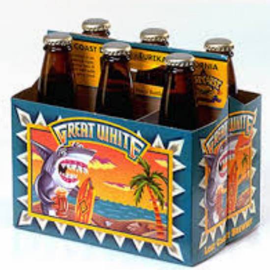 Order great white 6 pack btle food online from Ramona Liquor store, Rancho Cucamonga on bringmethat.com