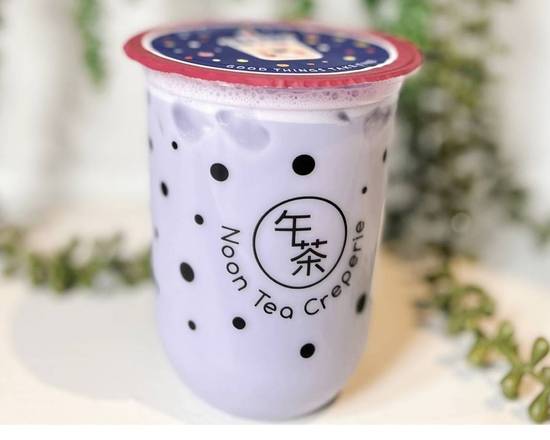 Order Taro (16oz) food online from Noon Tea Creperie store, Madison on bringmethat.com