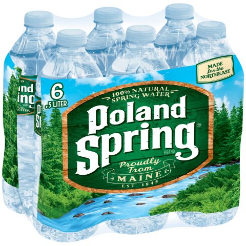 Order POLAND SPRING 100% Natural Spring Water 6 Pack 16.9oz food online from 7-Eleven store, Waltham on bringmethat.com