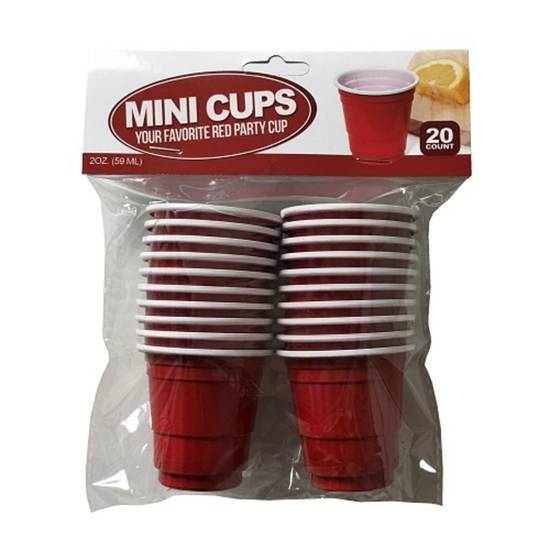 Order Red Mini Cups - 20 CT food online from IV Deli Mart store, Goleta on bringmethat.com
