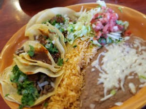 Order Choose Your Favorite Three food online from El Charro Bar & Grill store, Turlock on bringmethat.com