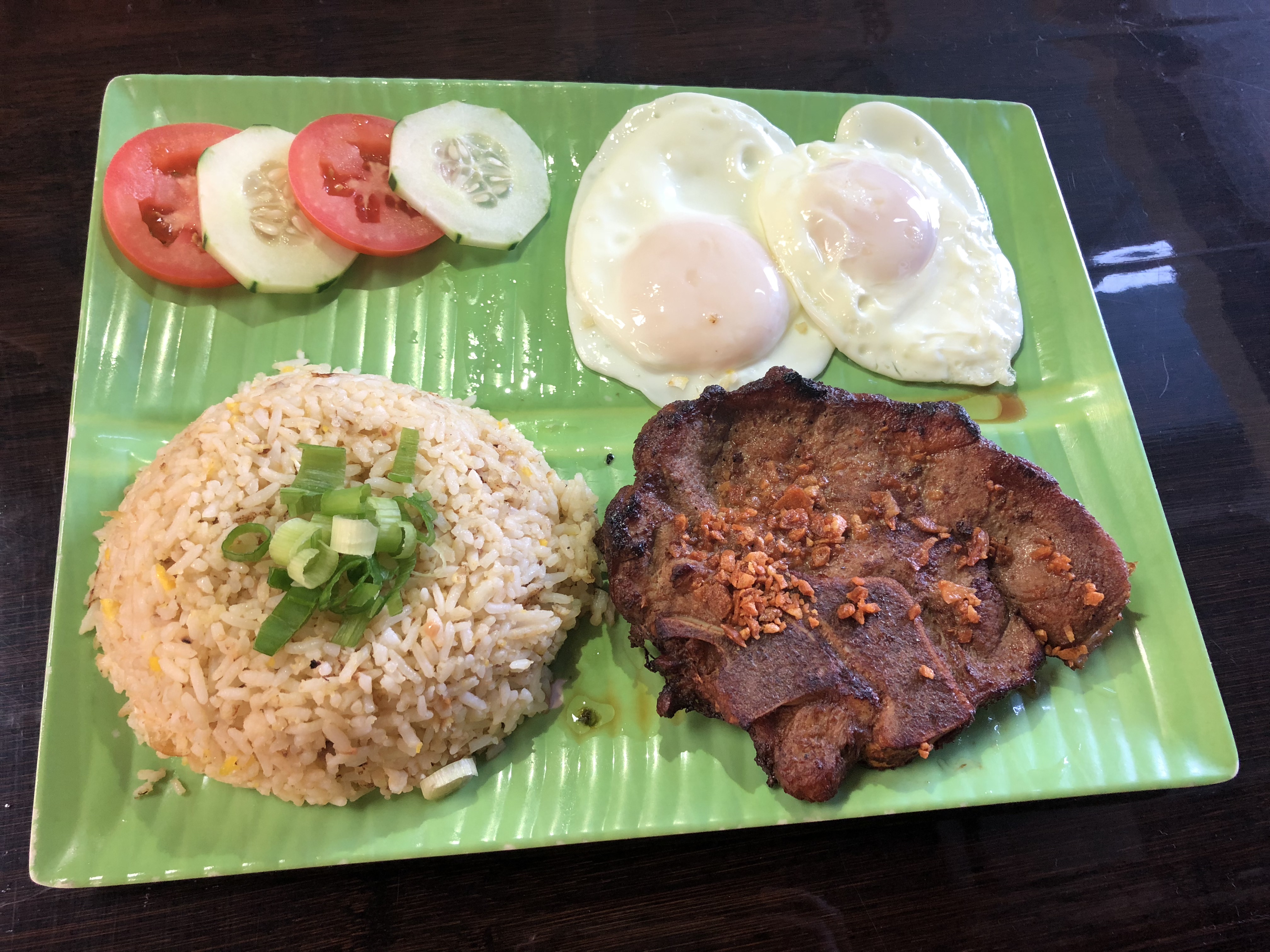 Order 11. Pork Chop Silog Pinoy Breakfast food online from to Go Cafe store, Houston on bringmethat.com