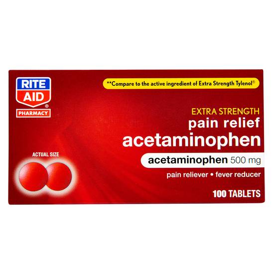 Order Rite Aid Acetaminophen Easy Tabs Extra Strength 500mg (100 ct) food online from Rite Aid store, EAST AURORA on bringmethat.com