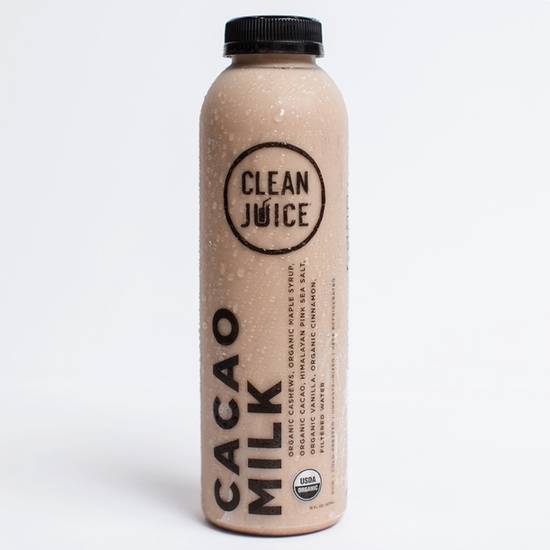 Order Cacao Milk 16 oz food online from Clean Juice store, Sandy Springs on bringmethat.com