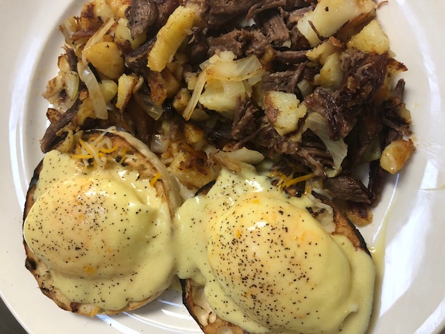 Order Short Rib Hash and Eggs food online from Parthenon Diner-Restaurant store, Branford on bringmethat.com