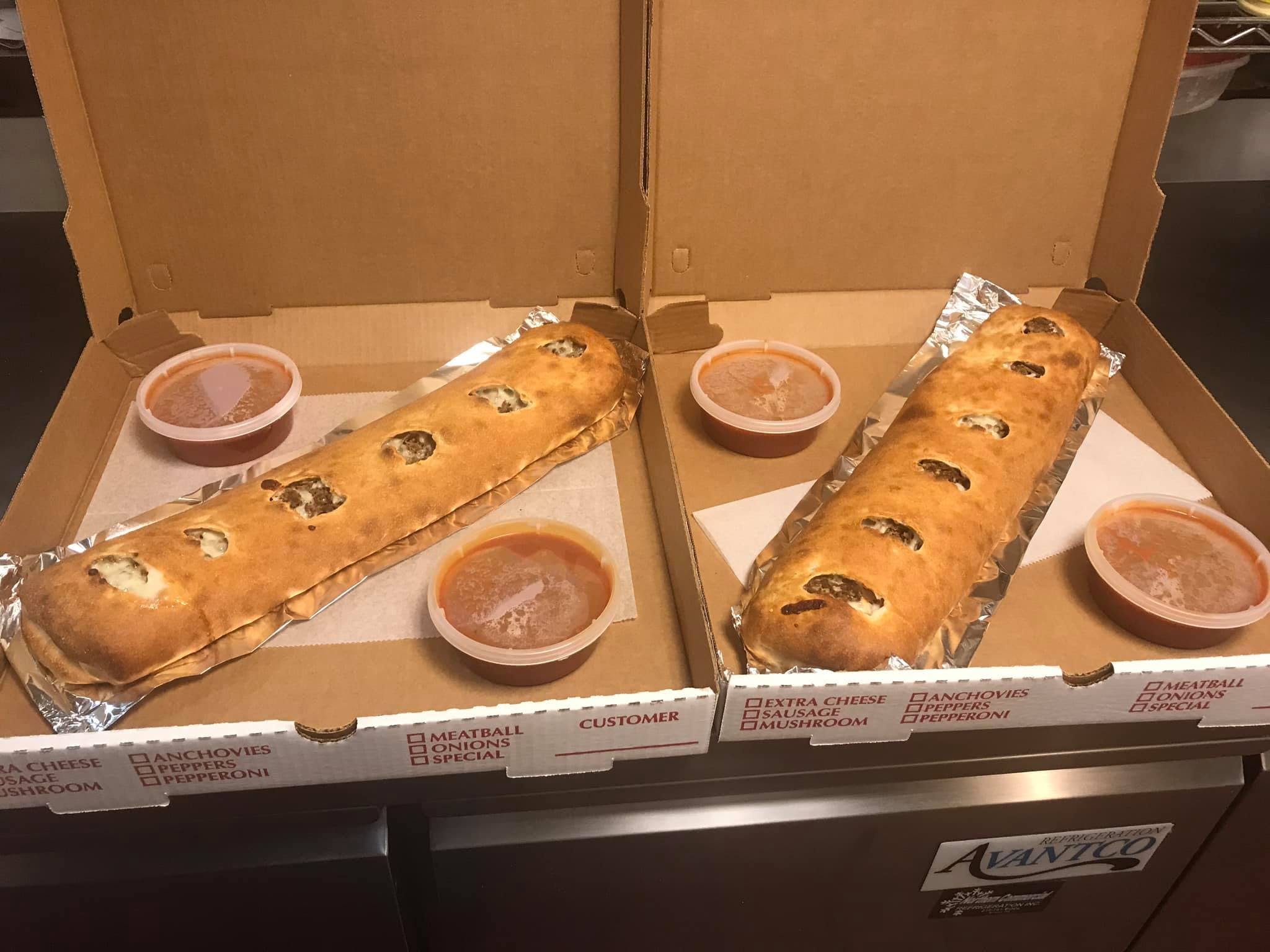 Order Cheesesteak Stromboli - Small food online from Giovannis Pizzeria store, Levittown on bringmethat.com