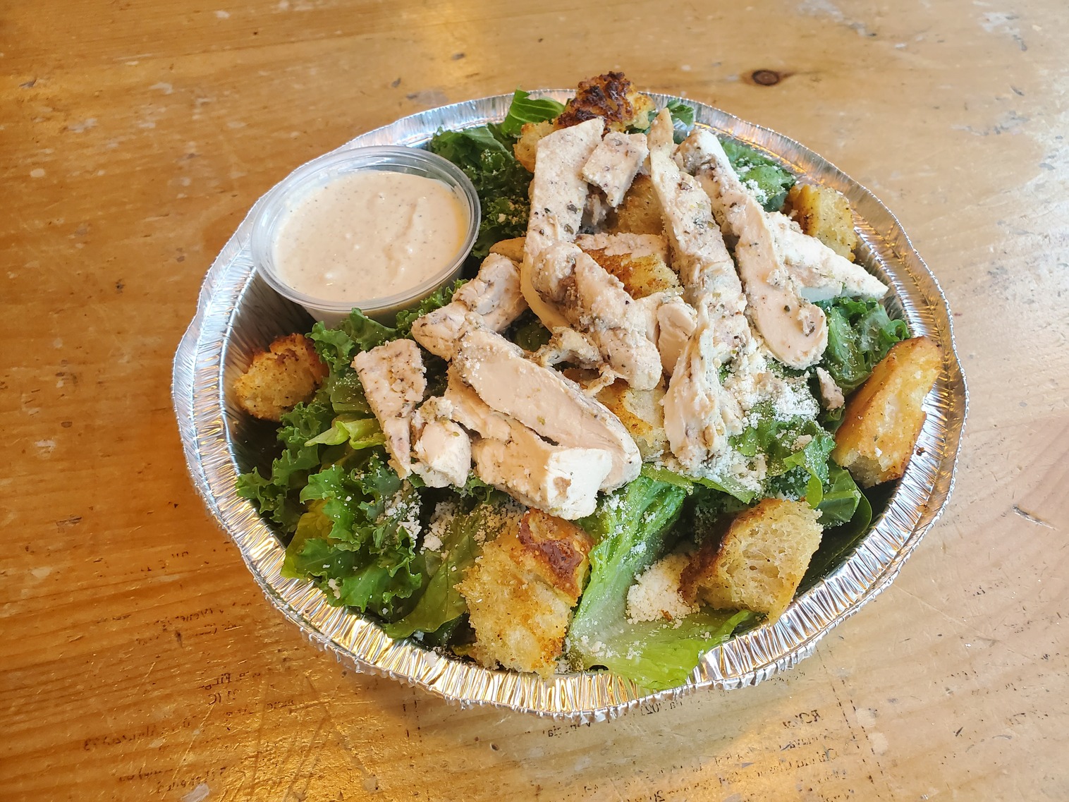 Order Chicken Caesar Salad food online from Corner Slice store, New York on bringmethat.com