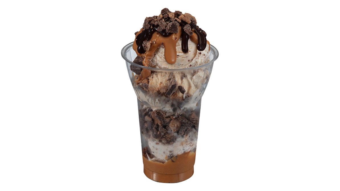 Order Reese's Peanut Butter Cup Layered Sundae food online from Baskin Robbins store, Anaheim on bringmethat.com