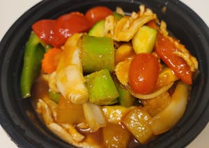 Order P-6. Sweet & Sour (Dinner) food online from Thai Smile store, Hamden on bringmethat.com