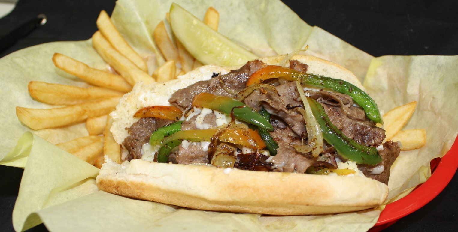 Order Philly Cheese Steak with Fries food online from Pupusas La Familiar store, Las Vegas on bringmethat.com