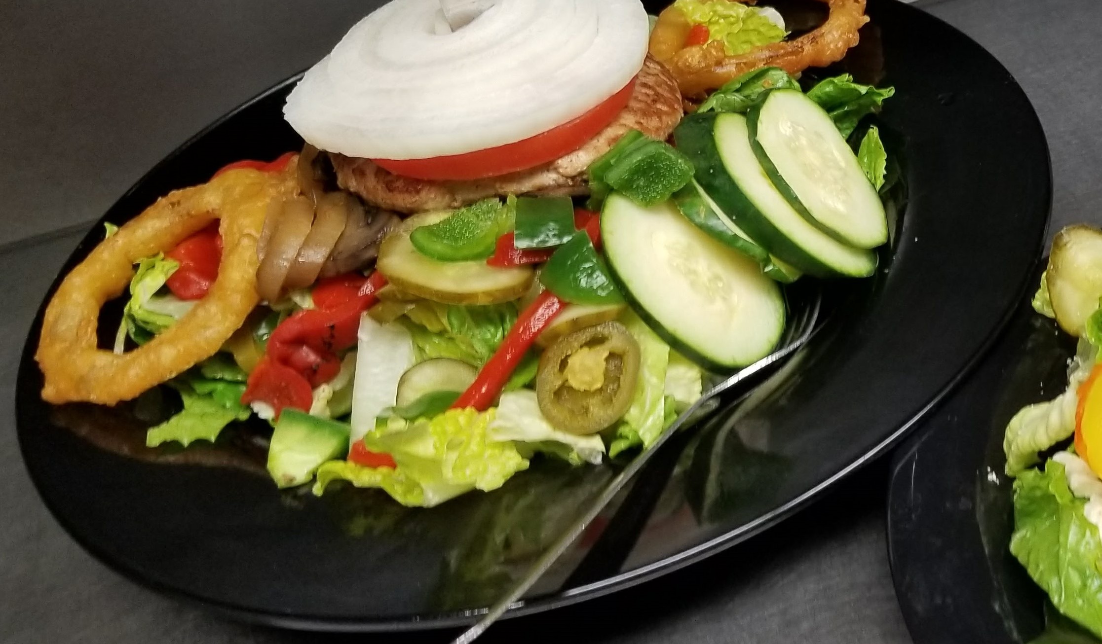 Order Turkey Burger Salad food online from Cheeburger Cheeburger store, Buffalo on bringmethat.com