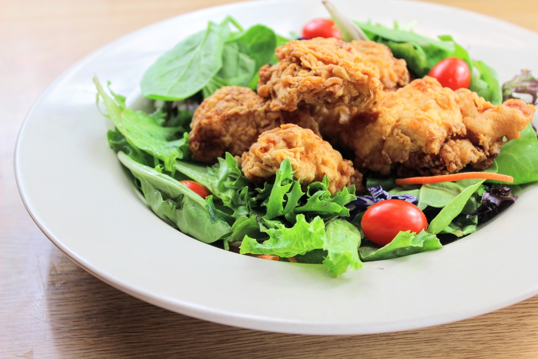 Order Crispy Chicken Salad food online from Mckenzie Barbeque store, Montgomery on bringmethat.com