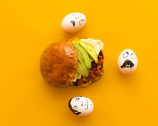 Order Chorizo, Egg, Cheese, and Avocado food online from EGG ME ON store, San Francisco on bringmethat.com