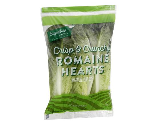 Order Signature Farms · Crisp & Crunchy Romaine Hearts (18 oz) food online from ACME Markets store, Thornwood on bringmethat.com