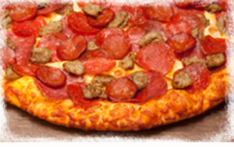 Order Montague's All Meat Marvel Pizza food online from Round Table Pizza store, Poway on bringmethat.com