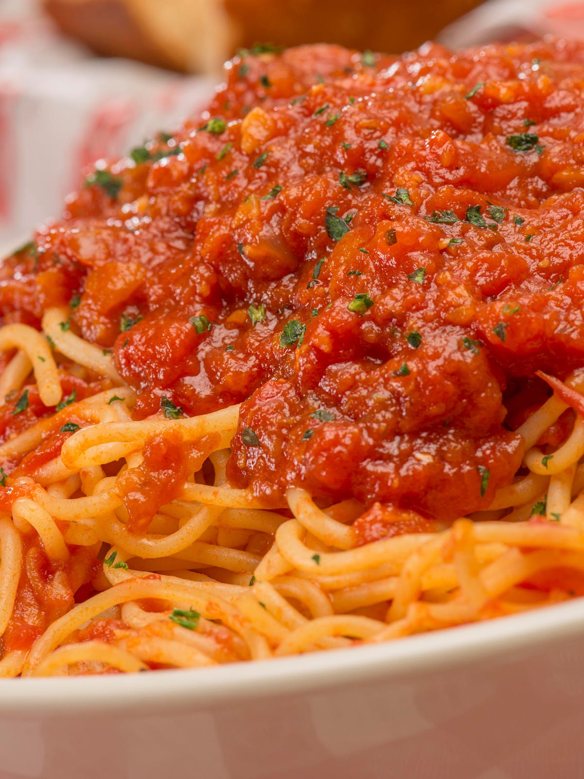 Order Spaghetti Marinara - Small (Serves 3 People) food online from Buca Di Beppo store, Midvale on bringmethat.com