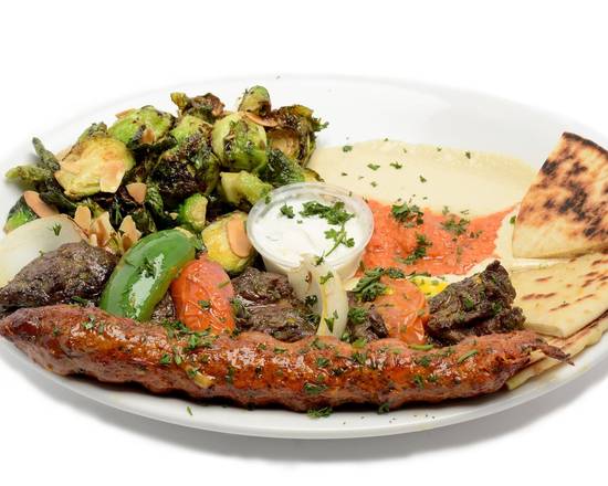 Order Angus Beef Lovers Kabob food online from George's Greek Grill-Fig at 7th store, Los Angeles on bringmethat.com