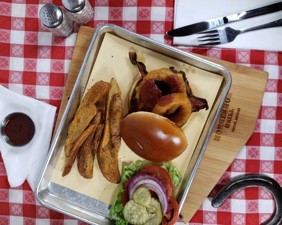 Order Western Burger food online from The Horseshoe Grill store, Tucson on bringmethat.com