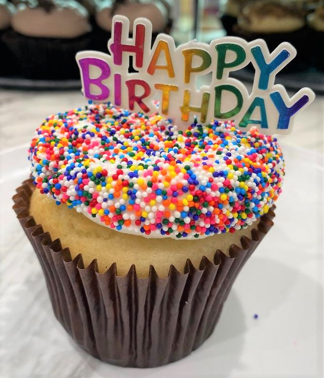 Order Cupcake Pick - Happy Birthday food online from Smallcakes store, Rosenberg on bringmethat.com