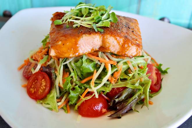 Order Shiro Miso Salmon Salad food online from Starfish store, Laguna Beach on bringmethat.com