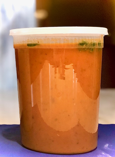Order Quart of Tomato Basil Soup food online from The Greek store, State College on bringmethat.com