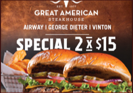 Order Special First food online from Great American Steakhouse store, Anthony on bringmethat.com