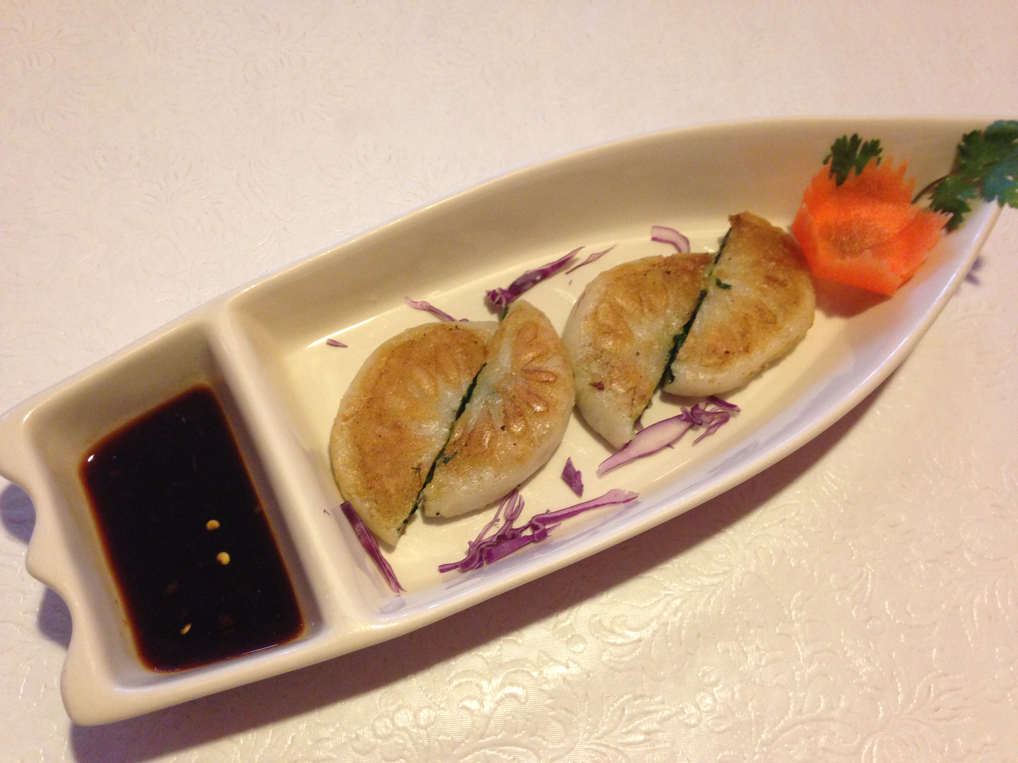 Order Chive Dumplings food online from Jewel of Siam Restaurant store, Orland Park on bringmethat.com