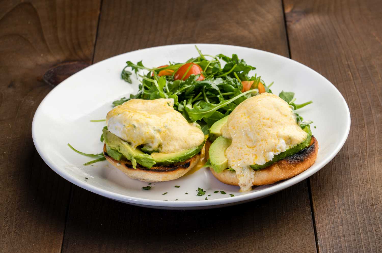 Order Eggs Benedict Avocado food online from Masal Cafe store, Brooklyn on bringmethat.com