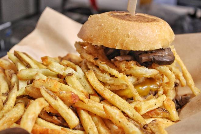 Order The Steakhouse Burger food online from Stock And Barrel store, Knoxville on bringmethat.com