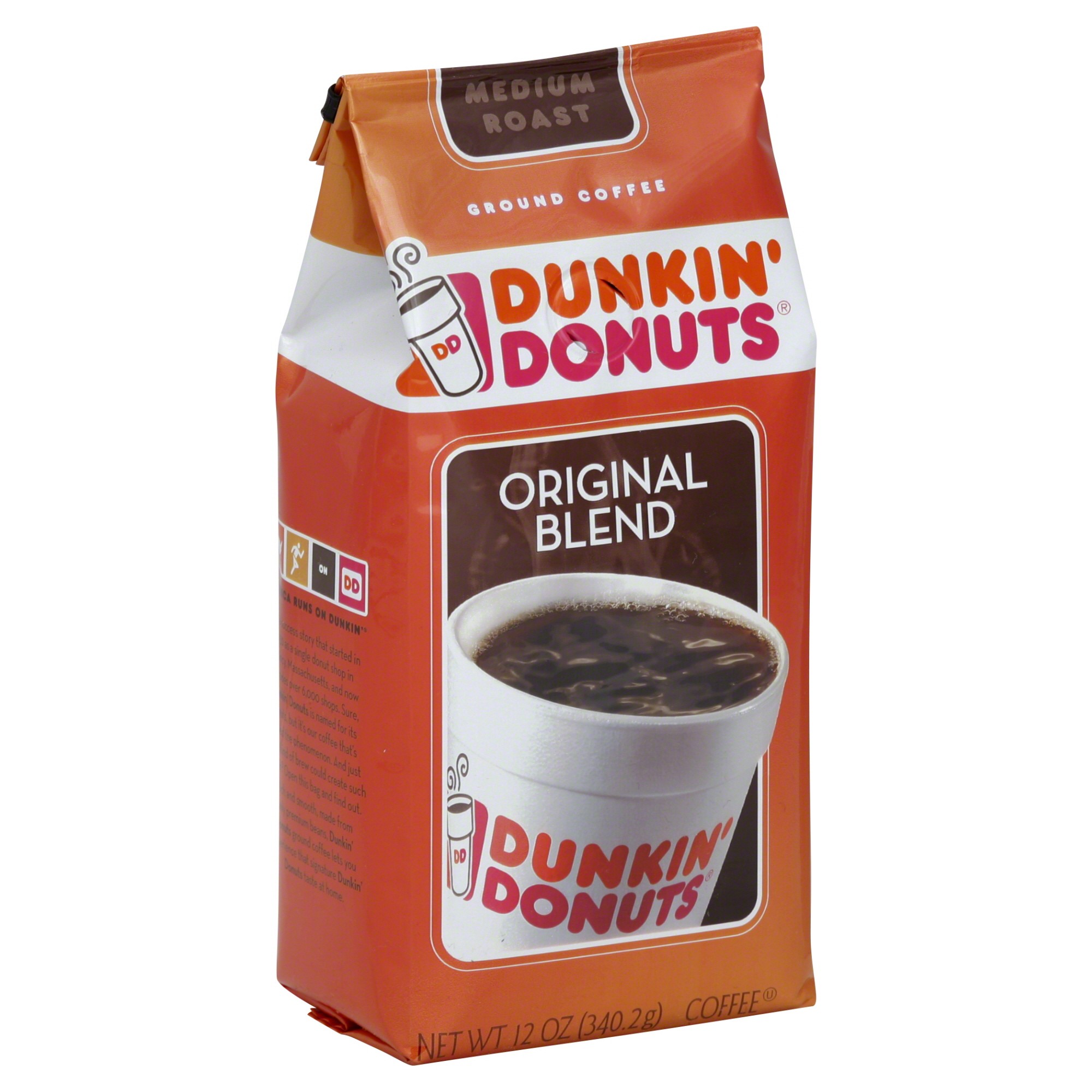 Order Dunkin Donuts Ground Coffee, Original Blend, Medium Roast - 12 oz food online from Rite Aid store, Cathedral City on bringmethat.com