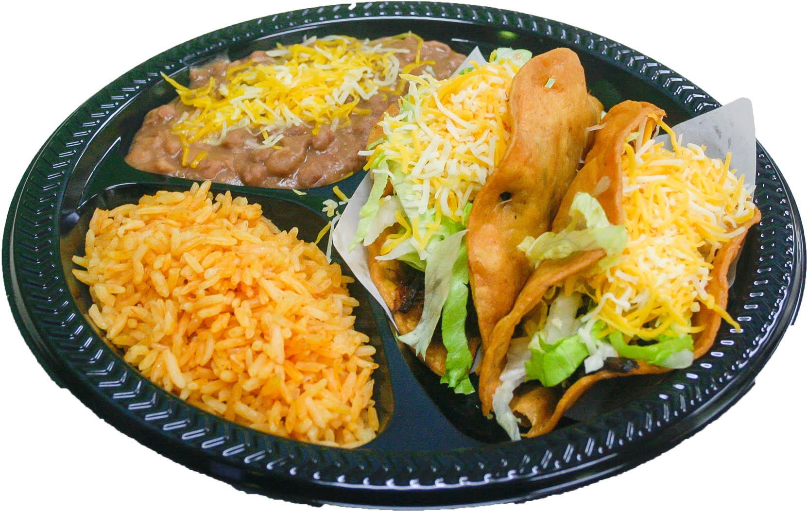 Order 4. Two Crispy Taco Combo food online from Pico Rico store, Canyon Country on bringmethat.com