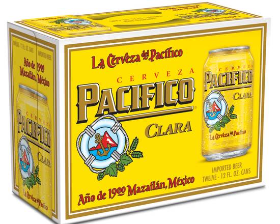 Order Pacifico, 12pk- 12oz cans (4.4% ABV) food online from Moby Liquor store, Los Angeles on bringmethat.com