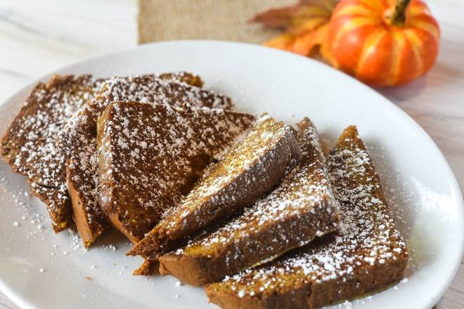 Order Pumpkin French Toast food online from Kerbey Lane Cafe store, Austin on bringmethat.com